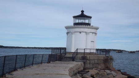 Bug Light, South Portland, Maine - Maine, lighthouse, sky, water, ocean
