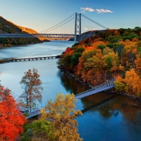 Hudson River Valley New York in Autumn