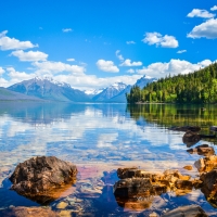 Lake At Glacier National Park, Montana