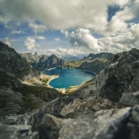 Lake Luenersee in Austria