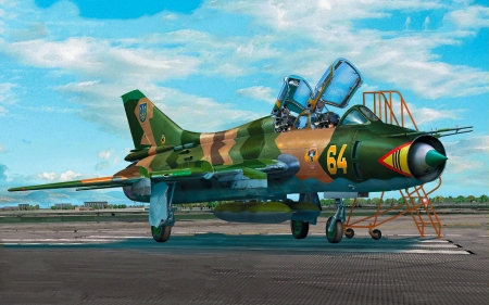 Su 17 airplane - airplane, SU, 17, vehicle