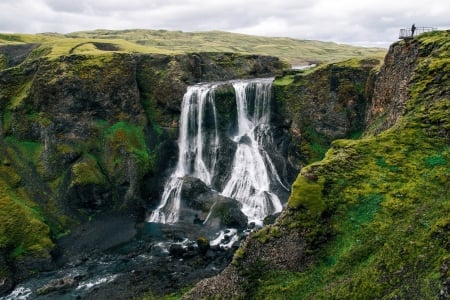 Fagrifoss Waterfall, Iceland