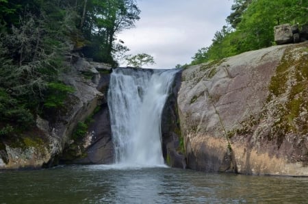 looking glass waterfall - national, pisgah, forest, waterfall