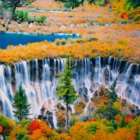 Jiuzhaigou Valley in Autumn, China