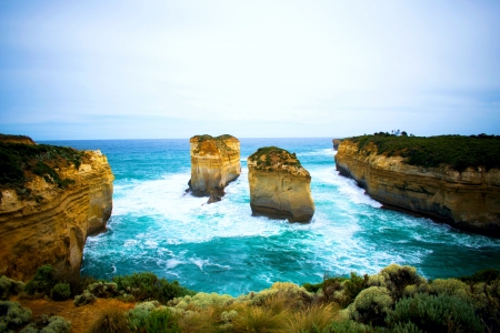 Great Ocean Road, Australia - water, cliff, sea, Coastline, rocks