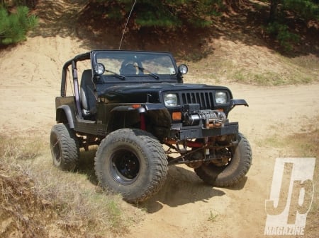 Jeep Wrangler YJ 1993 - endurance, thrill, off-road, 4x4