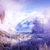 Yosemite after a winter storm, like a dreamland