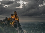 san marino at night