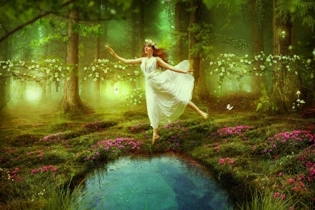 Dancing in the Nature - Fantasy & Abstract Background Wallpapers on