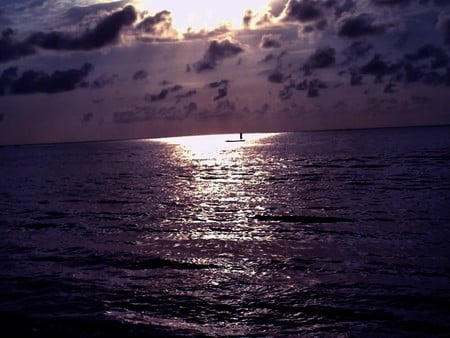 Night Beach - nature, beaches