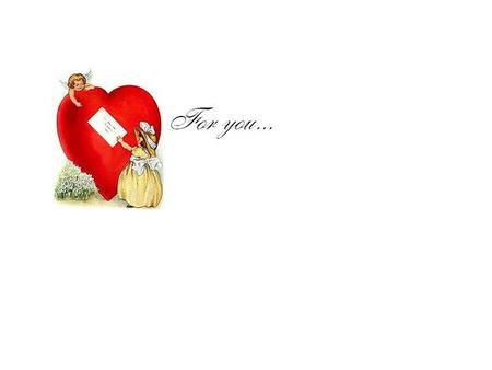 For You - cupid, heart, valentine, girl, card