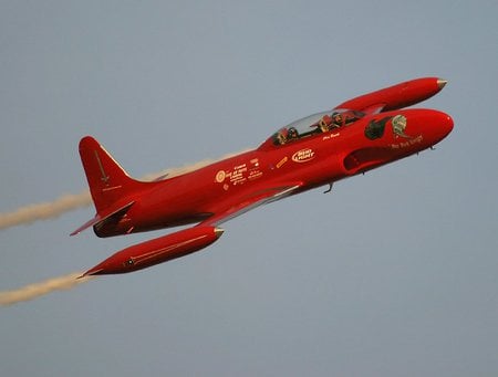 aviation airshow  - air force, royal canadian, t33 shooting star