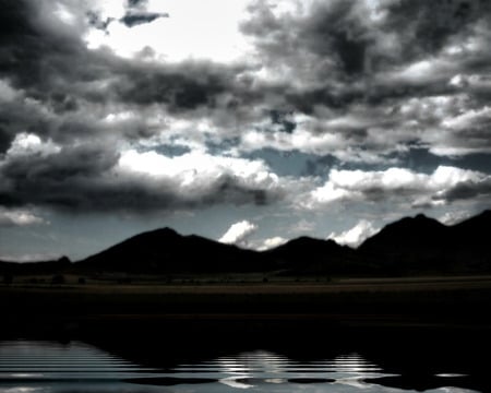 forenoon in Macin - nature, macin, light, water, mountains, forenoon, shadow