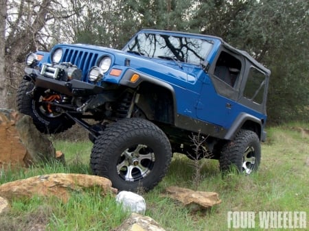 Jeep Wrangler TJ 1997 - endurance, thrill, offroad, 4x4