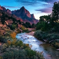 Evening Light in Zion National Park, Utah