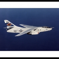 Navy A3 Skywarrior In Flight