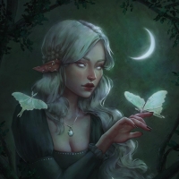 Luna Moth by Maria Makovetskaya