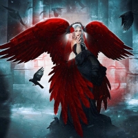 Red Raven Fantasy Girl