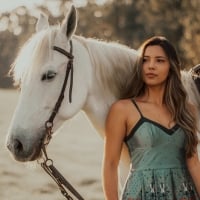 Cowgirl and Her Horse