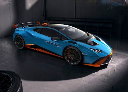 2021  --- Lamborghini Huracan STO - Lambo, Wing, Sporty, Blue