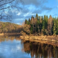 River Gauja in Latvia