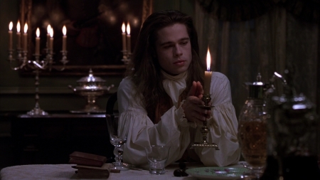 interview with the vampire - interview, candles, vampire, man