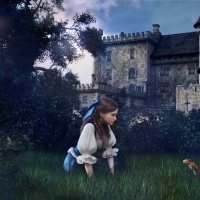 Belle and a squirrel