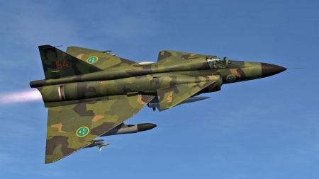 Saab Viggen (Swedish Air Force) - Jet, Saab Viggen, Jets, Swedish Air Force