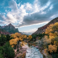 Zion NP, Utah, from the Bridge