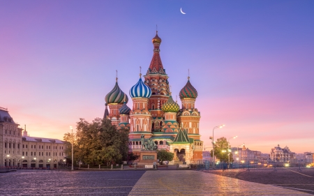 Saint Basil's Cathedral, Moscow - cathedral, Moscow, domes, Russia, church