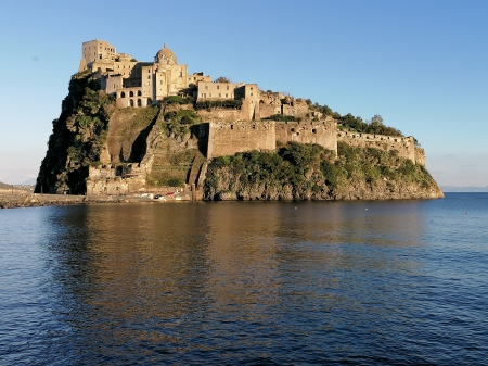 Aragonese Castle - sea, nature, sunny day, Castle