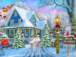 Snowy Christmas Night