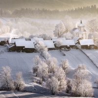 Village from air