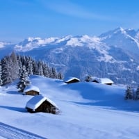 Winter in Swiss Alps