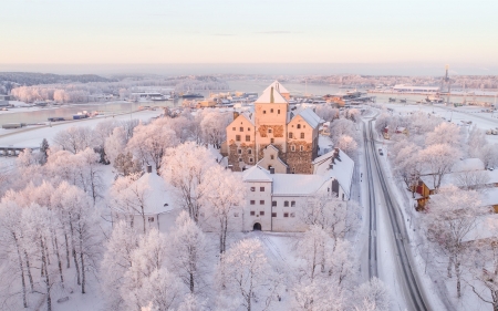 Turku City - Finland - winter, finland, frost, freezing, turku, cold, nature