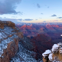 Grand Canyon National Park after snowfall, Arizona