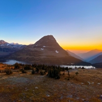 Sunset at Hidden Lake, Glacier National Park