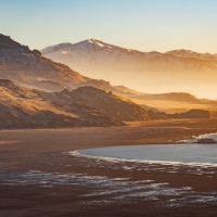 Sunset on Antelope Island, Utah