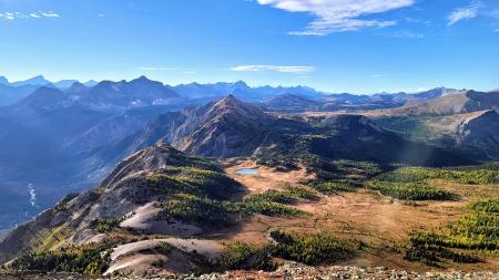 Citadel Peak, Canadian Rockies - sunlight, canada, landscape, alberta, sky