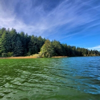 Siltcoos Lake in Dunes City, Oregon