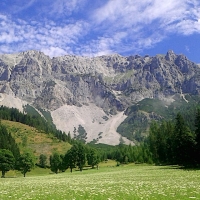 Dachstein glacier in Ramsau, Austria