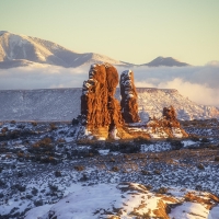 Sunset in Arches National Park