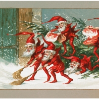 Elves sweeping