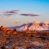 Off the main road of Arches National Park, Utah