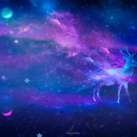 Celestial deer by Lara Esori 