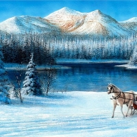 Sleigh Ride By The Lake