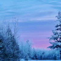 Sunset off the Gunflint Trail, northern Minnesota