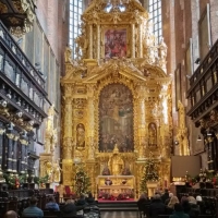 Church Altar in Krakow, Poland