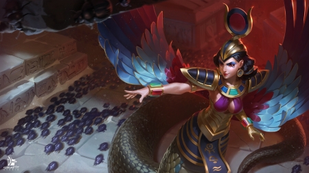 Nefertiti - fantasy, game, girl, vainglory, luminos, nefertiti, grafit studio