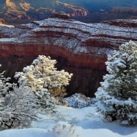 Grand Canyon after severe winter storms. Arizona